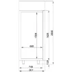 Picture of CombiSteel Stainless Steel Glass Door Freezer 700 Litre - 7489.5030