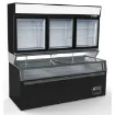 Picture of CombiSteel Wall Mounted Freezer Unit Black 3 Glass Door - 7455.2535
