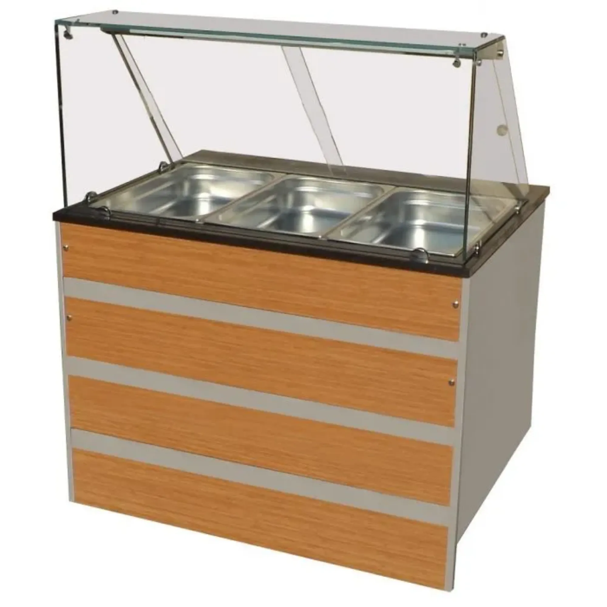 Picture of CombiSteel Hot Buffet GN 3/1 with Glass Cover - 7077.0115
