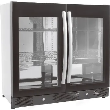 Picture of CombiSteel Backbar Cooler Black 2 Full Glass Doors