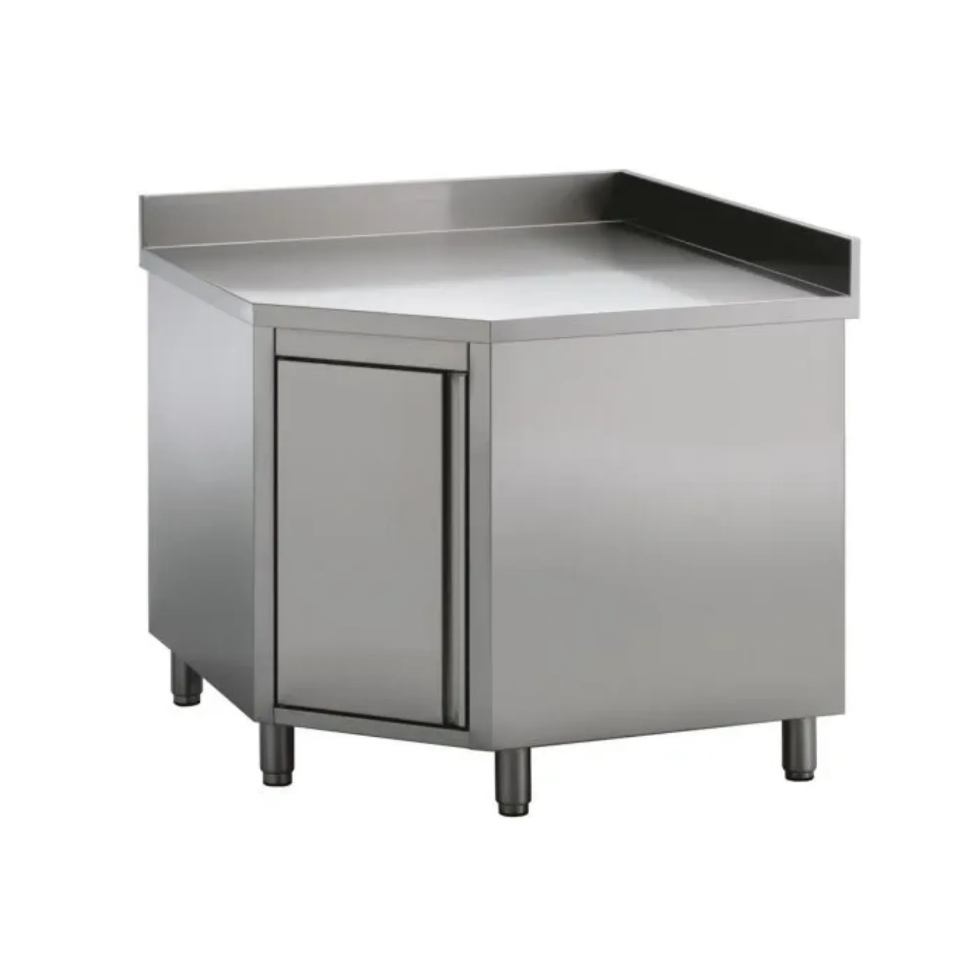 Picture of CombiSteel 700 Corner Table with Hinge Door - 7452.3000