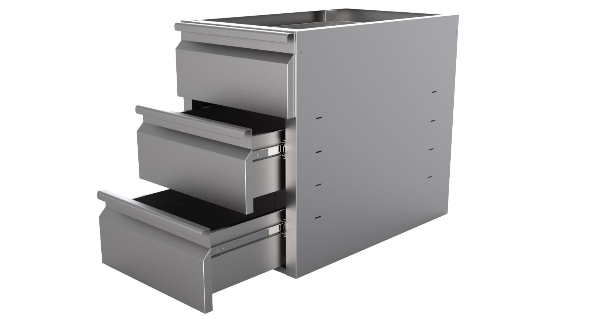 Picture of CombiSteel Drawerset 3 Drawers for Table 600 Range - 7333.0178