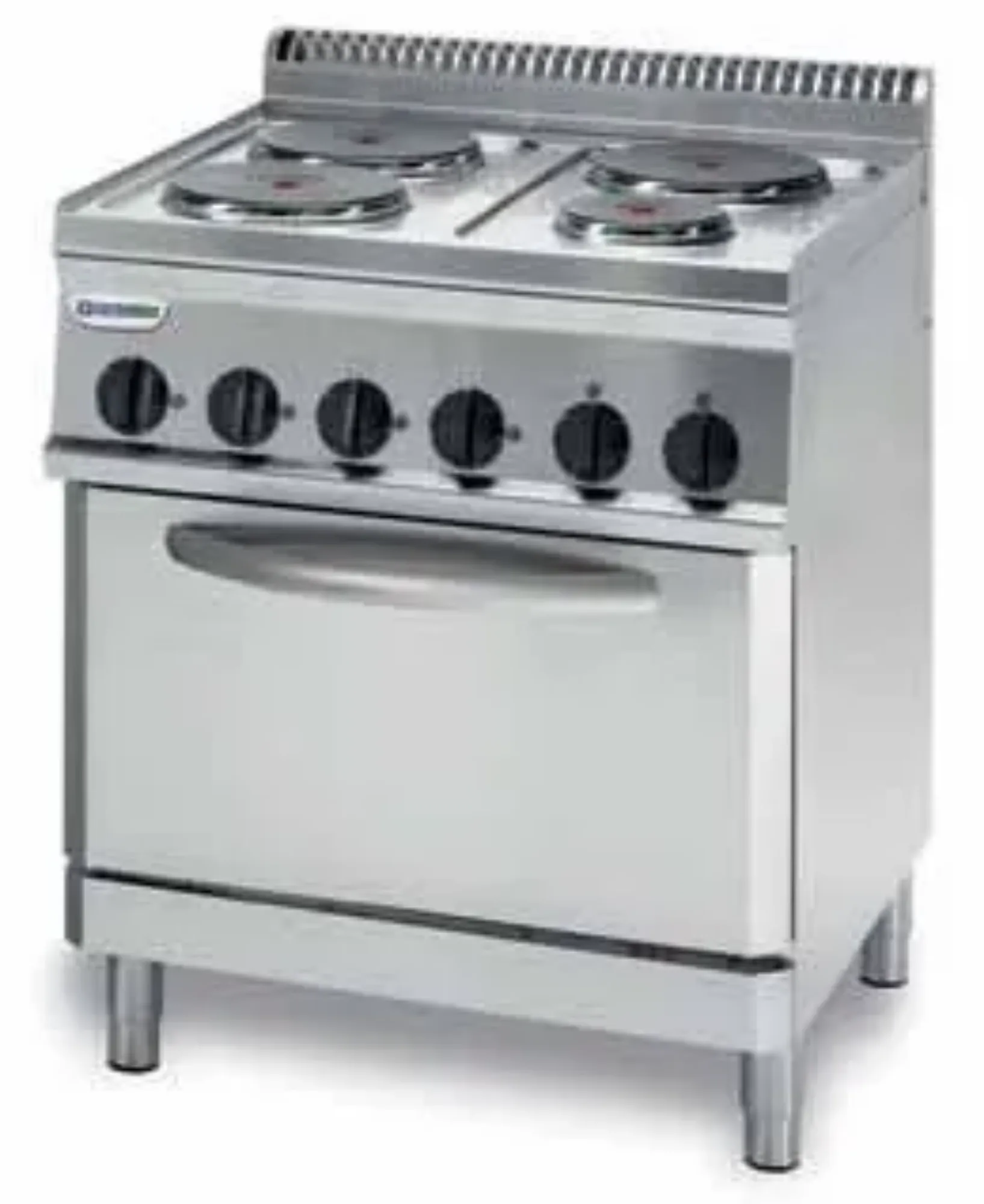 Picture of Tecnoinox PFR70V7 4 Ring Electric Range With Electric Fan Oven - PFR70V7