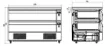 Picture of CombiSteel Refrigerated/Freezer Counter 2 Drawers 6X 1/1GN - 7450.0245