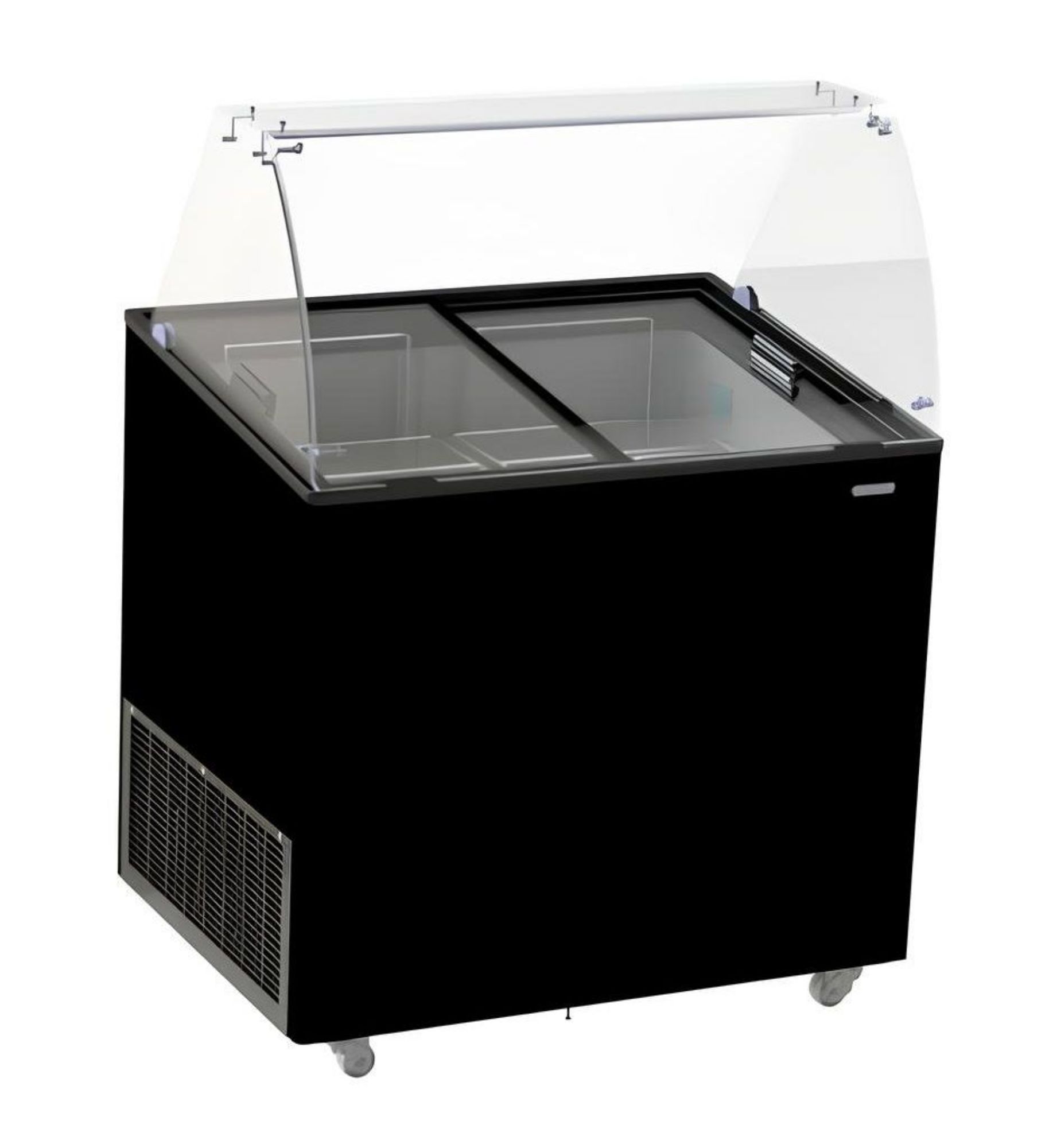 Picture of CombiSteel Ice Cream Display Corisca Black 6x5 Litre - 7472.0124