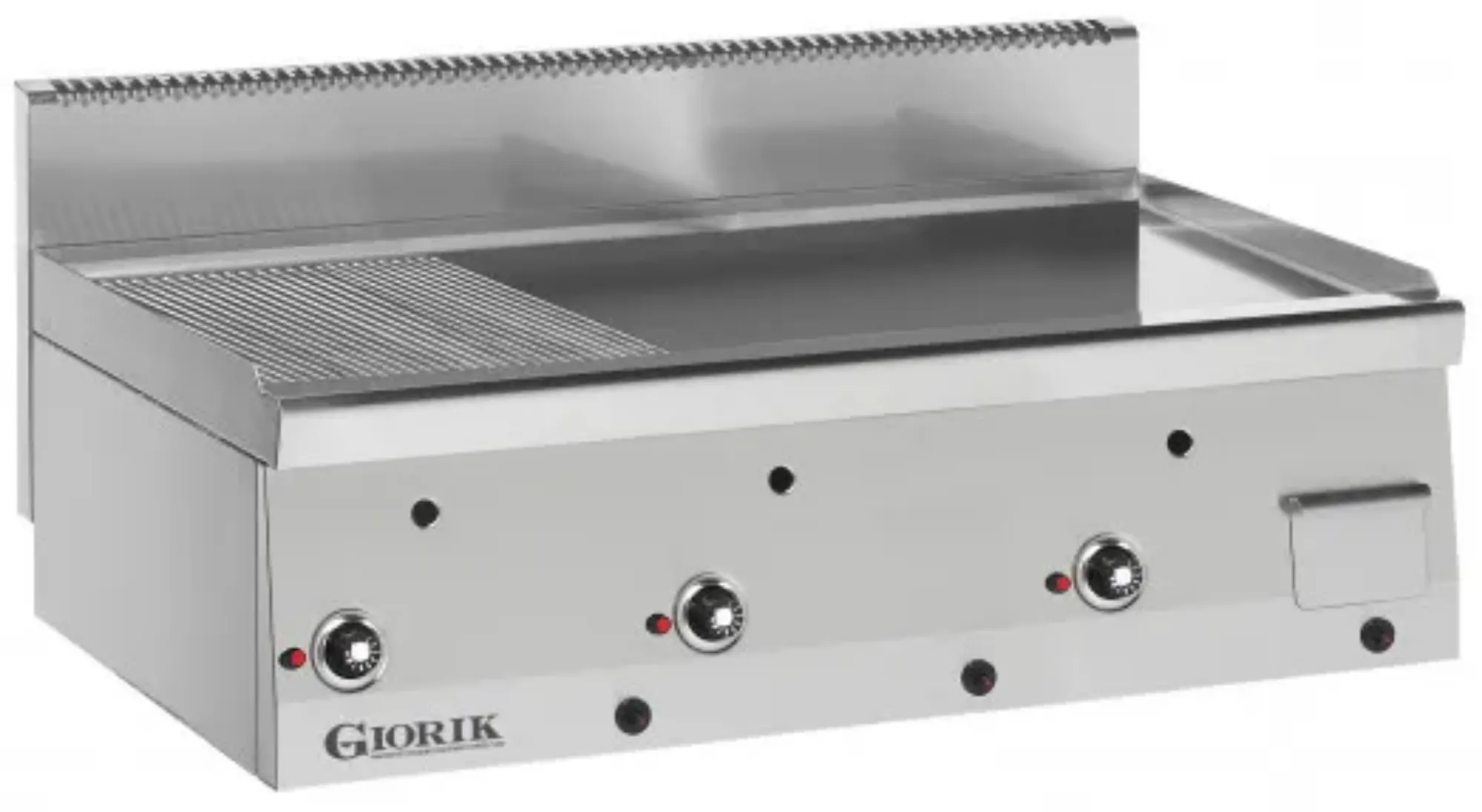 Picture of Giorik Snack 60 LGG6960X Slimline Gas Griddle - 1/3 Ribbed + 2/3 Smooth - LGG6960X