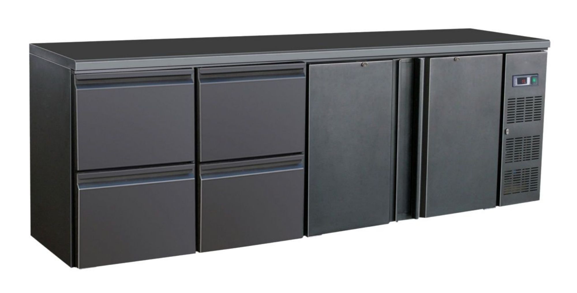 Picture of CombiSteel Barcooler Black 2 Doors and 2 Drawers - 7450.0327