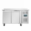 Picture of Polar U-Series Double Door Counter Freezer with Upstand 282Ltr - DL916