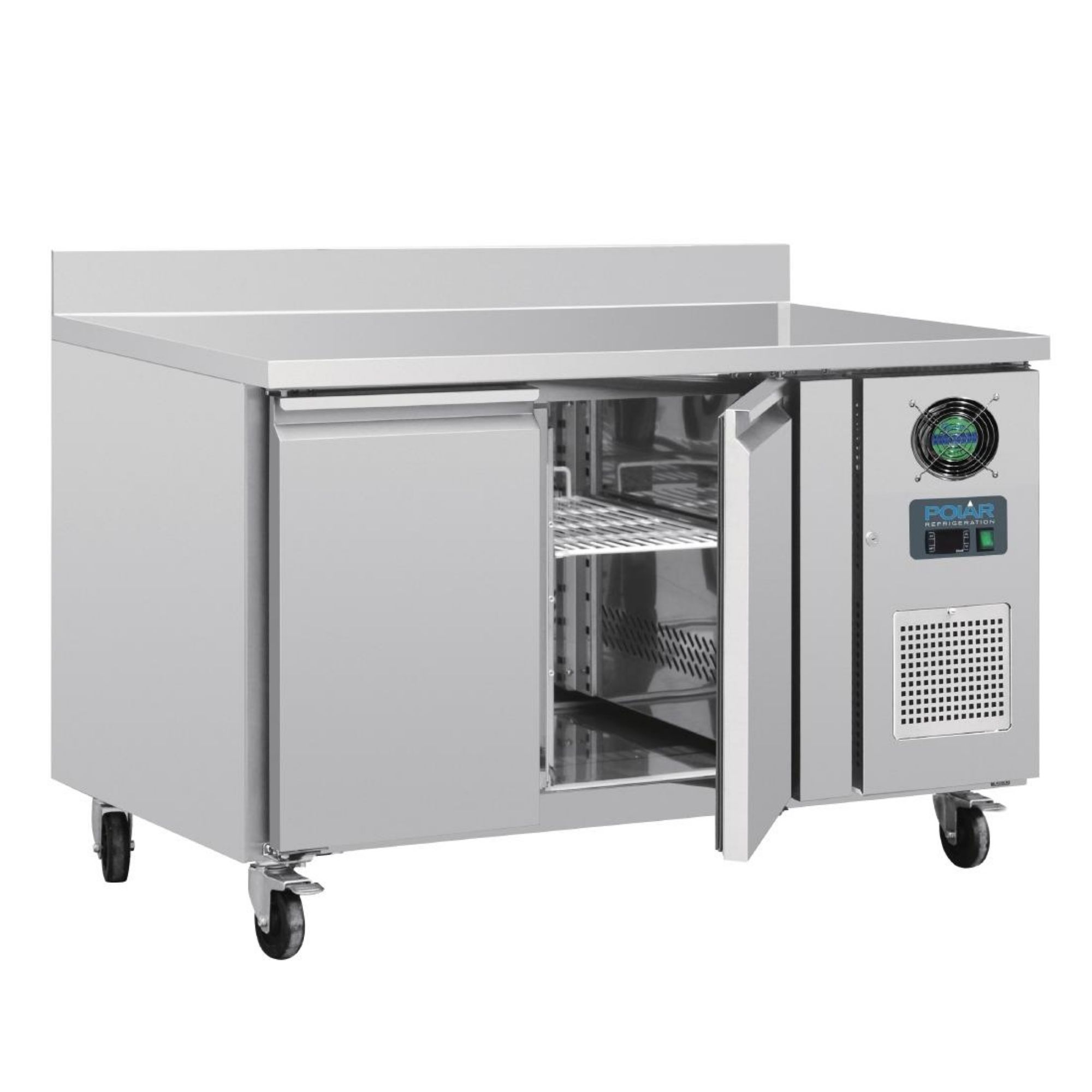 Picture of Polar U-Series Double Door Counter Freezer with Upstand 282Ltr