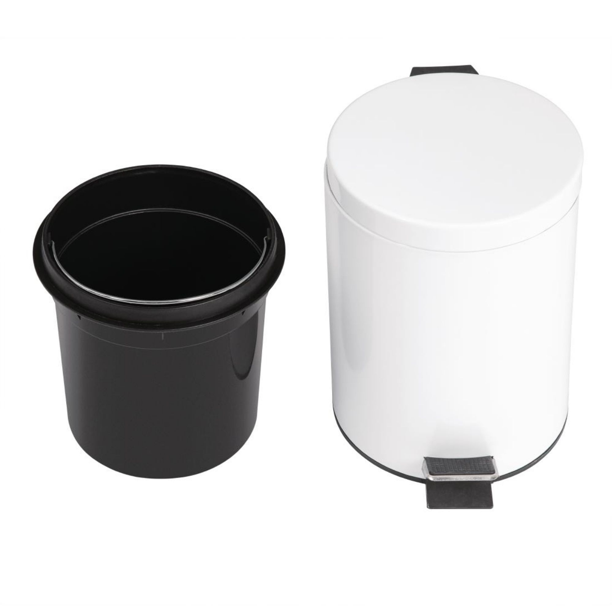 Picture of Bolero Pedal Bin White 5ltr