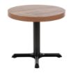 Picture of Bolero Pre-Drilled Round Table Top Urban Dark 600mm - DR822