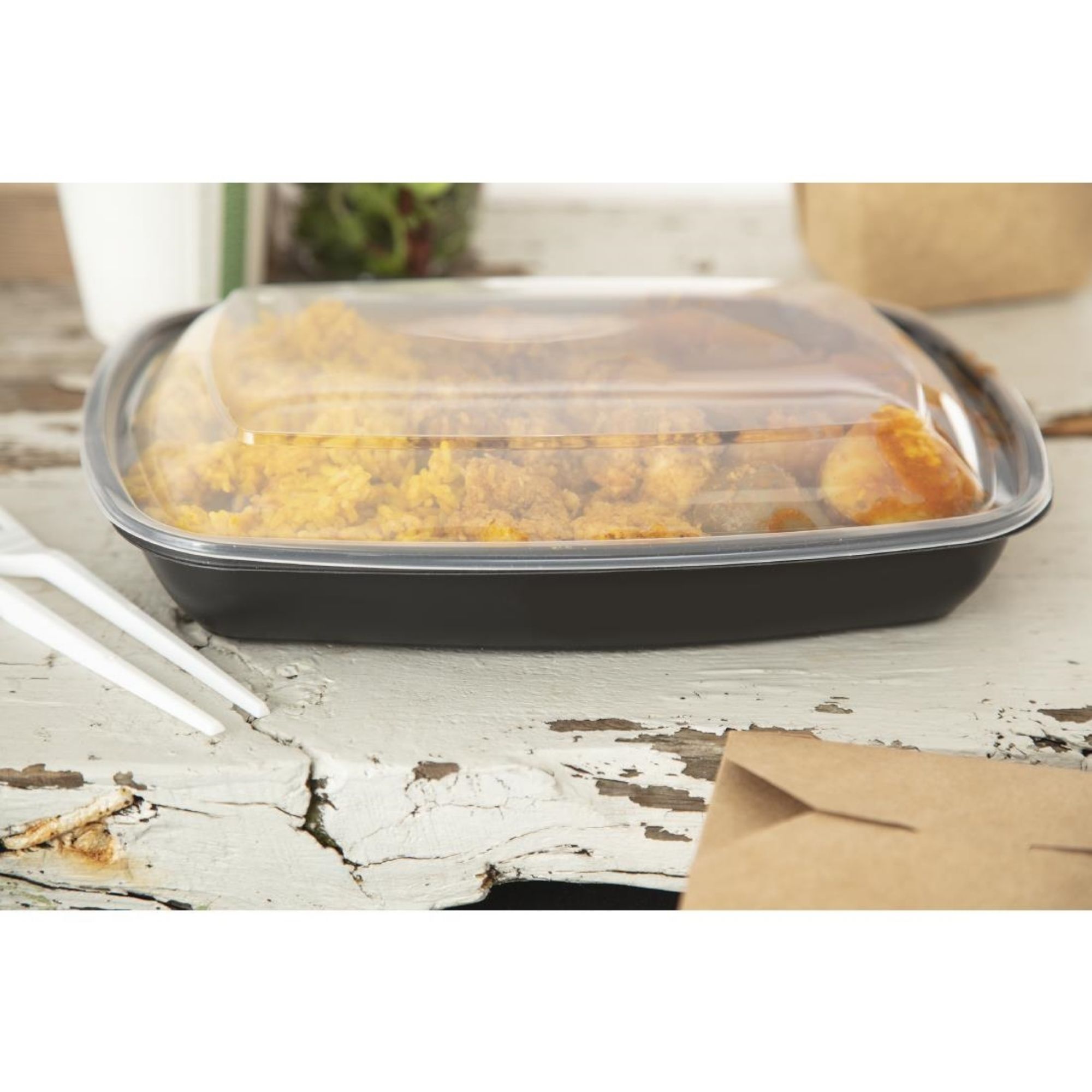 Picture of Fastpac Large Rectangular Food Containers 1350ml / 48oz (Pack of 150)