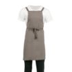 Picture of Southside Cotton Canvas Bib Apron Washed Grey - BB687