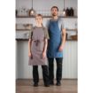 Picture of Southside Cotton Canvas Bib Apron Washed Grey - BB687