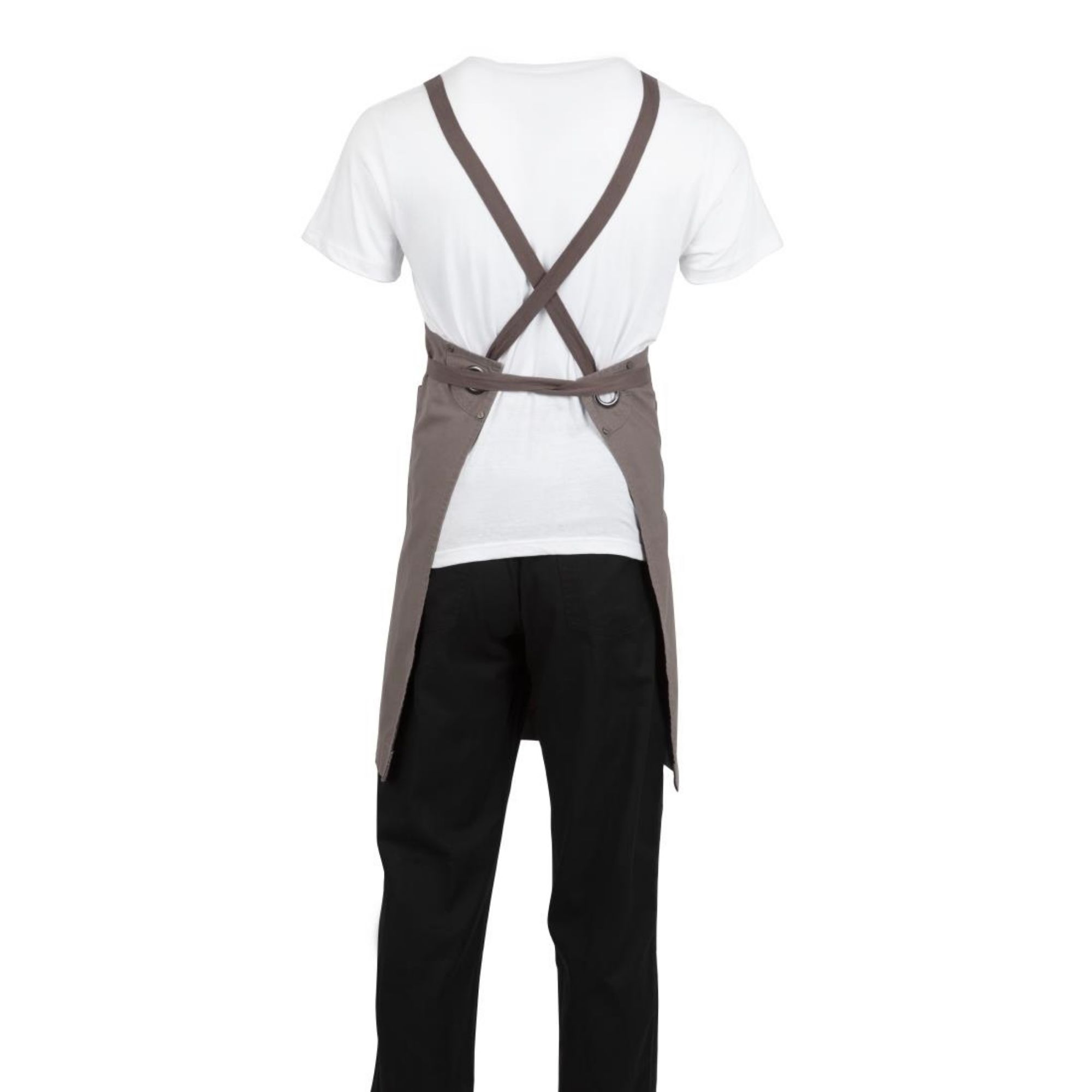 Picture of Southside Cotton Canvas Bib Apron Washed Grey