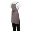 Picture of Southside Cotton Canvas Bib Apron Washed Grey - BB687