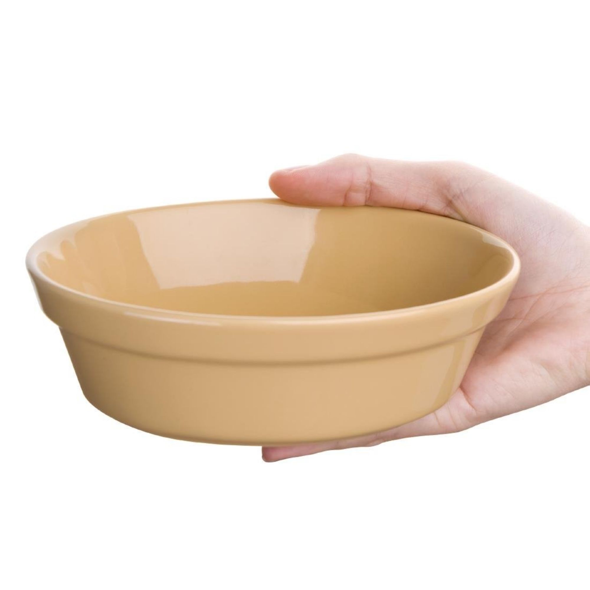 Picture of Olympia Stoneware Oval Pie Bowls 161 x 116mm (Pack of 6)