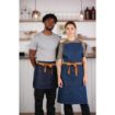 Picture of Southside Waist Apron Denim Blue Tan Ties - BB465