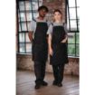 Picture of Southside Linen Blend Bib Apron Black - BB691