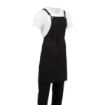 Picture of Southside Linen Blend Bib Apron Black - BB691