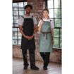 Picture of Southside Linen Blend Bib Apron Forest Green - BB690
