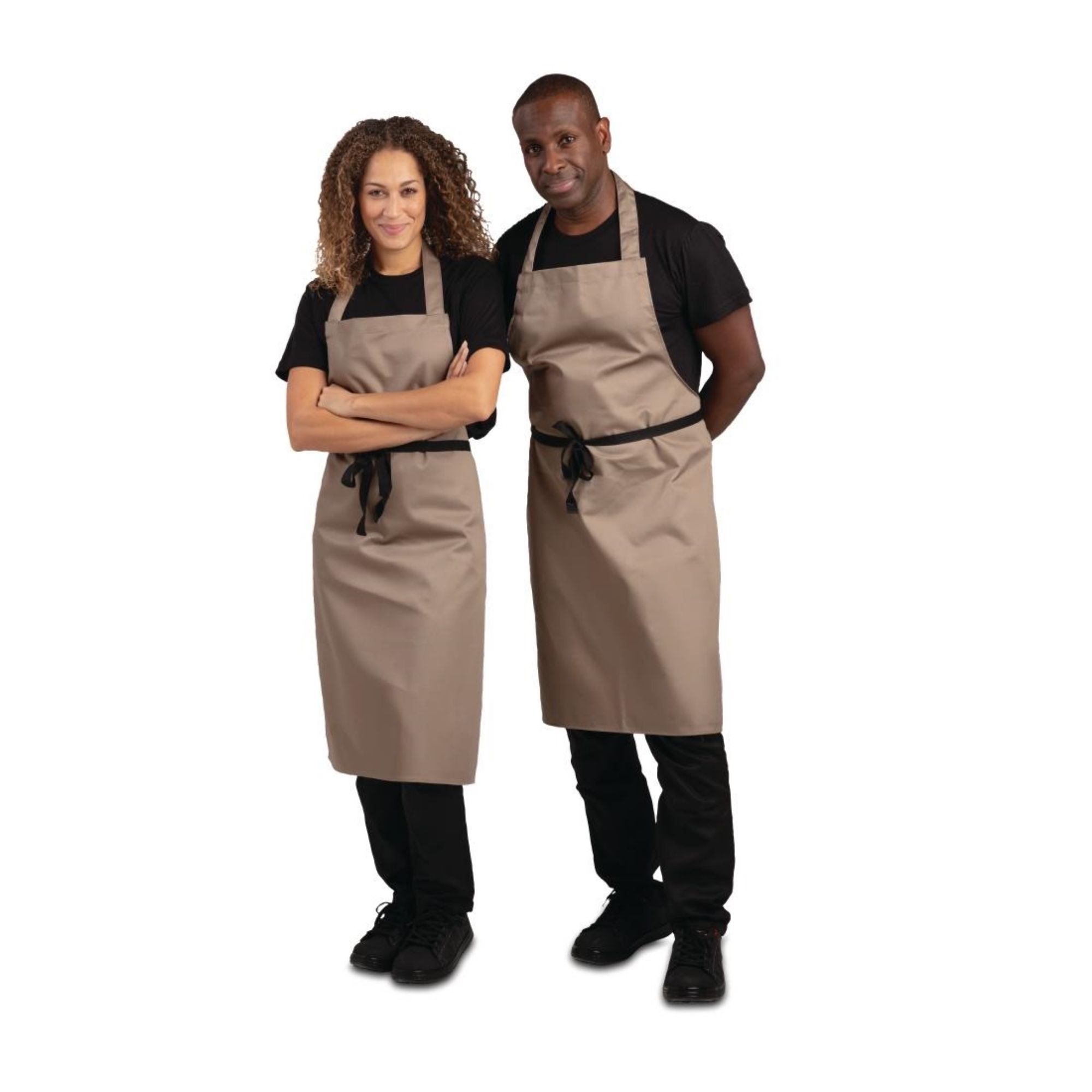 Picture of Whites Polycotton Bib Apron Tan