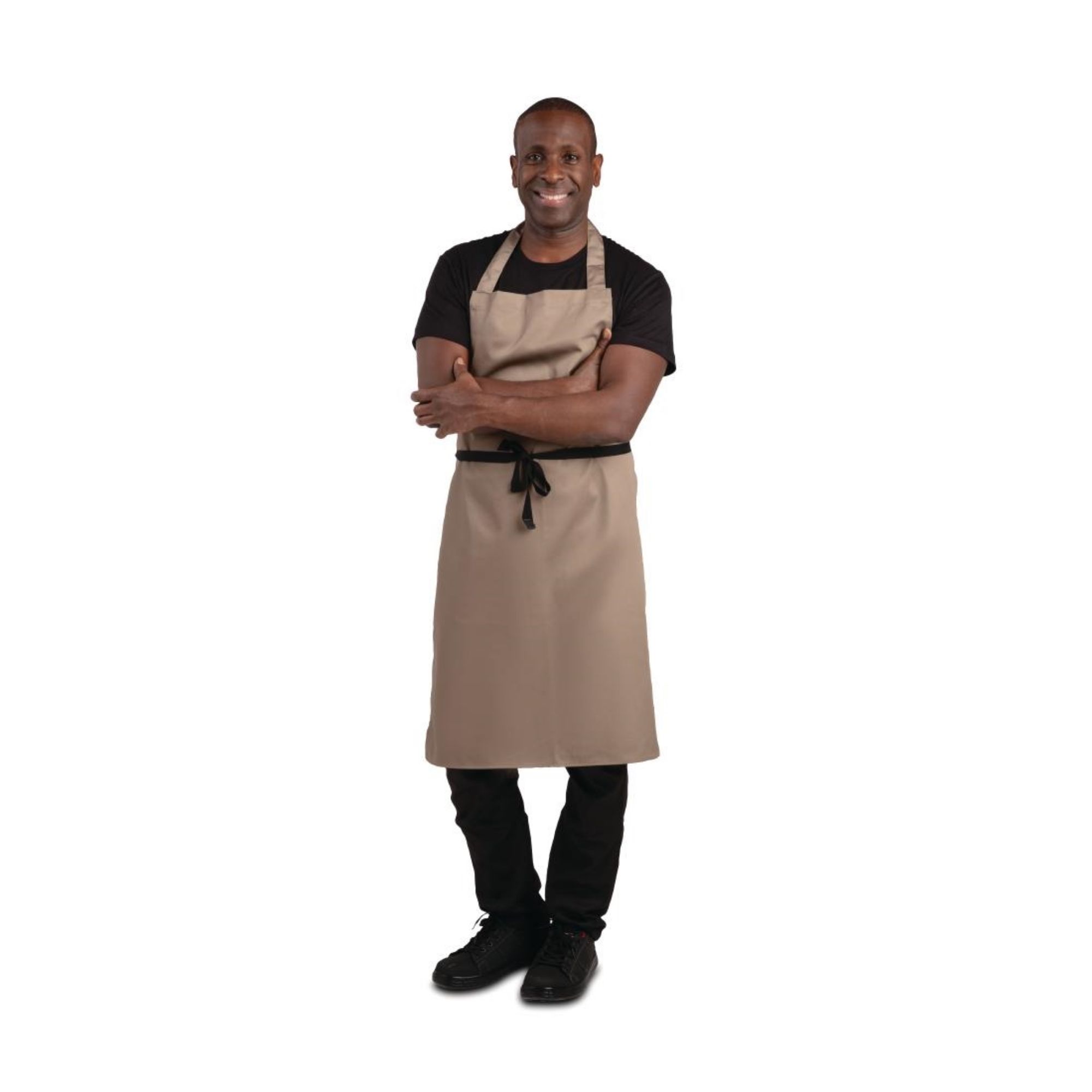 Picture of Whites Polycotton Bib Apron Tan