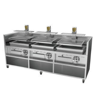 Picture of Josper PVJ-076 3 Gas Charcoal Griller