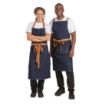 Picture of Southside Bistro Apron Denim-Blue With Tan Ties - B980