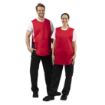 Picture of Whites Tabard With Pocket Red - B042