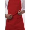 Picture of Chef Works Bib Apron Red - B196
