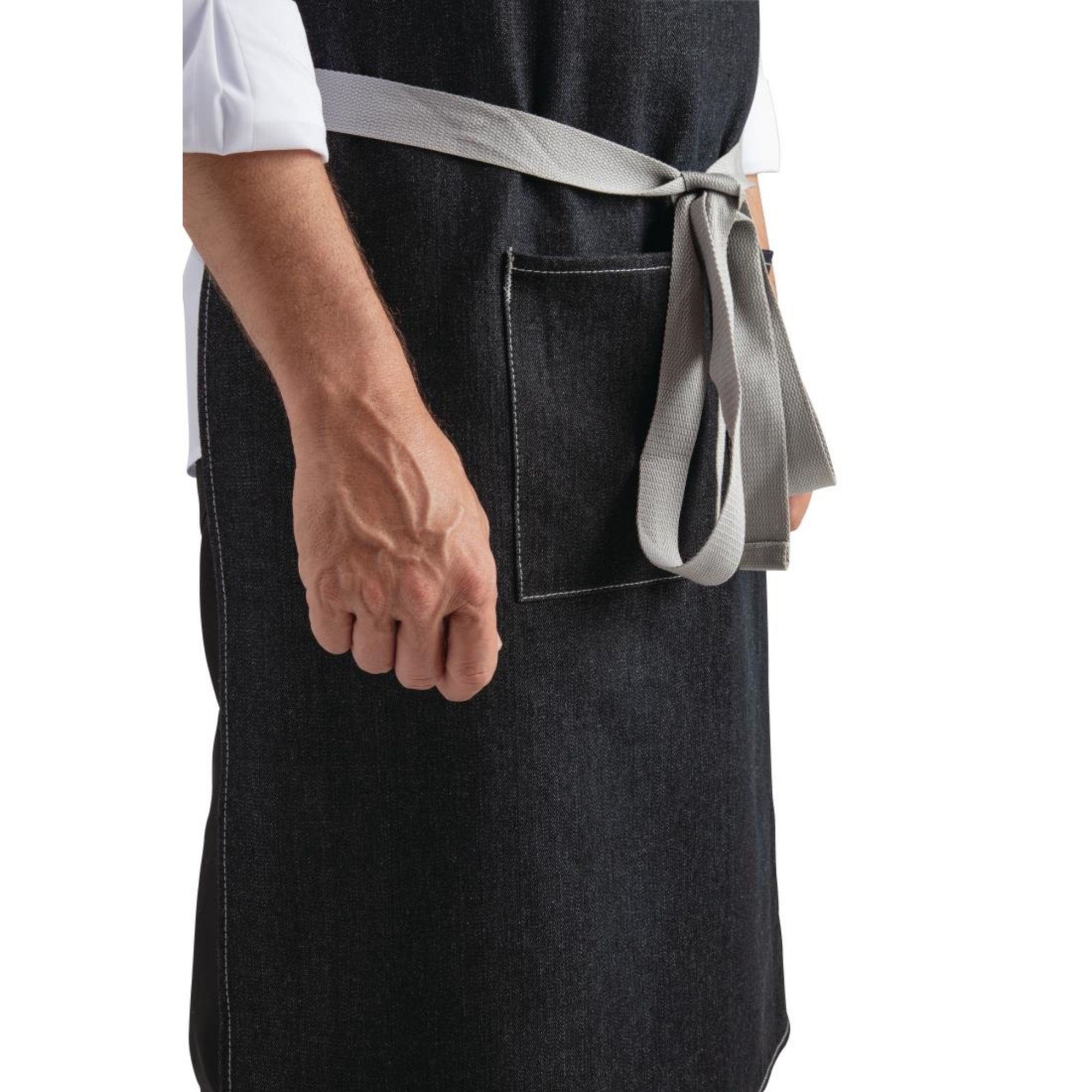 Picture of Southside Bib Apron Denim Black