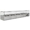 Picture of BLIZZARD 1/4 Gastronorm Prep Top with Glass Cover 2000MM(W) - TOP2000-14CR