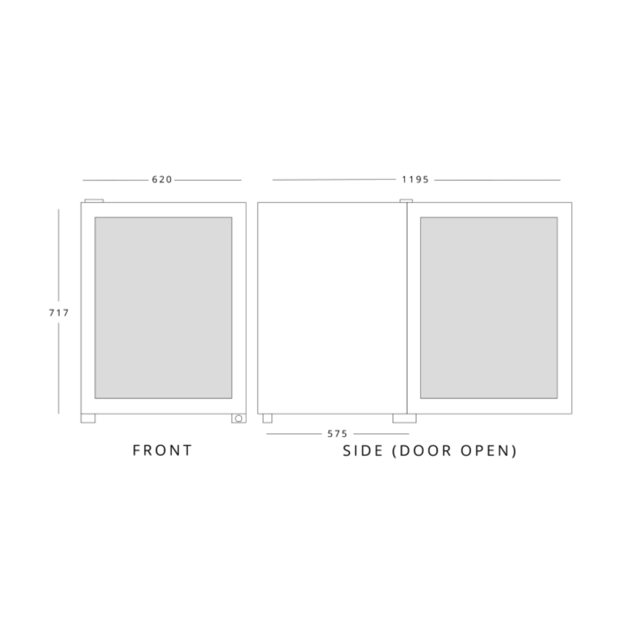 Picture of BLIZZARD Counter Top Glass Door Refrigerator CTR99