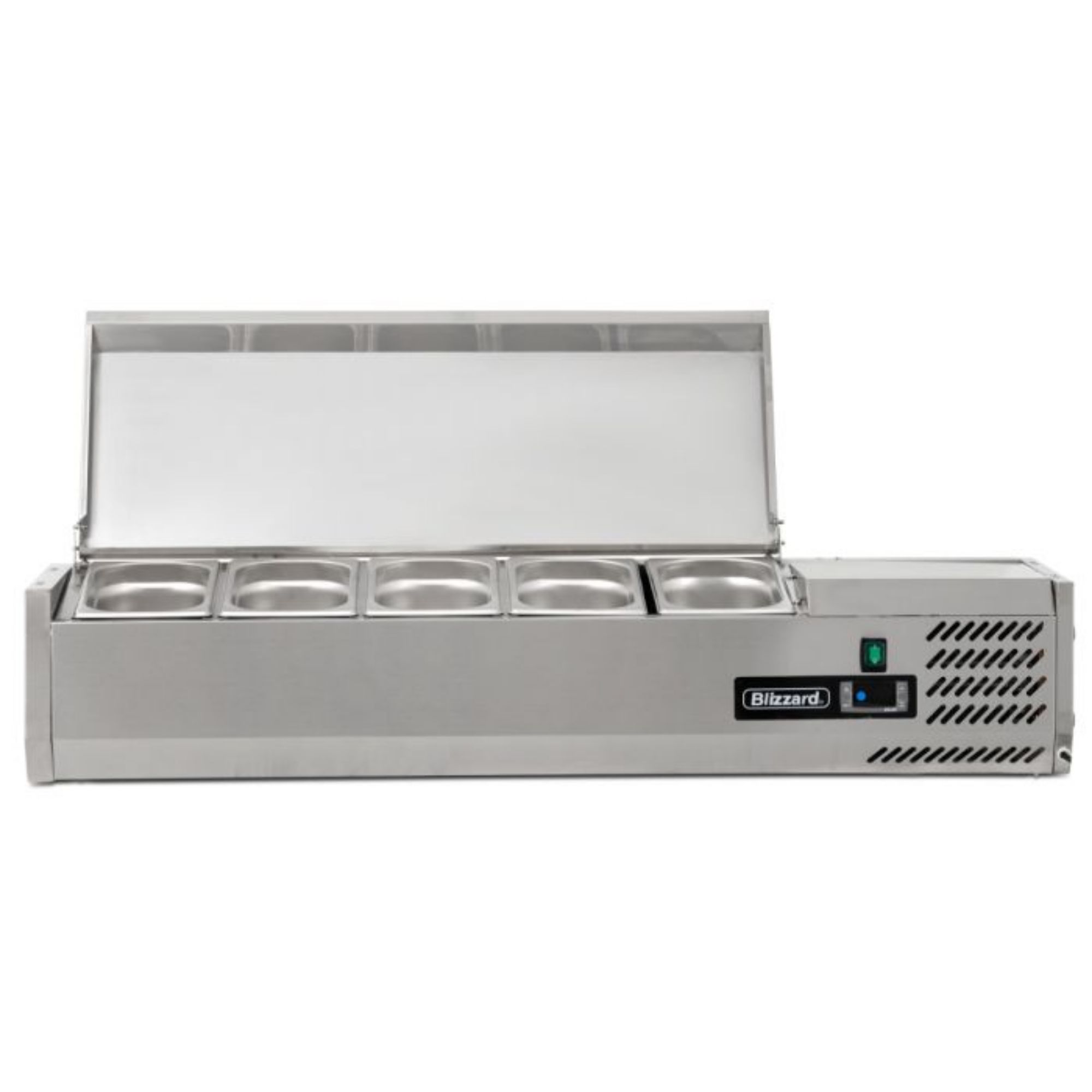 Picture of BLIZZARD 1.2m Hinged 1/4 Gastronorm Prep Top TOP1200-14EN