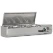 Picture of BLIZZARD 1/4 Gastronorm Prep Top With Hinged Lid 1200MM(W) - TOP1200-14EN