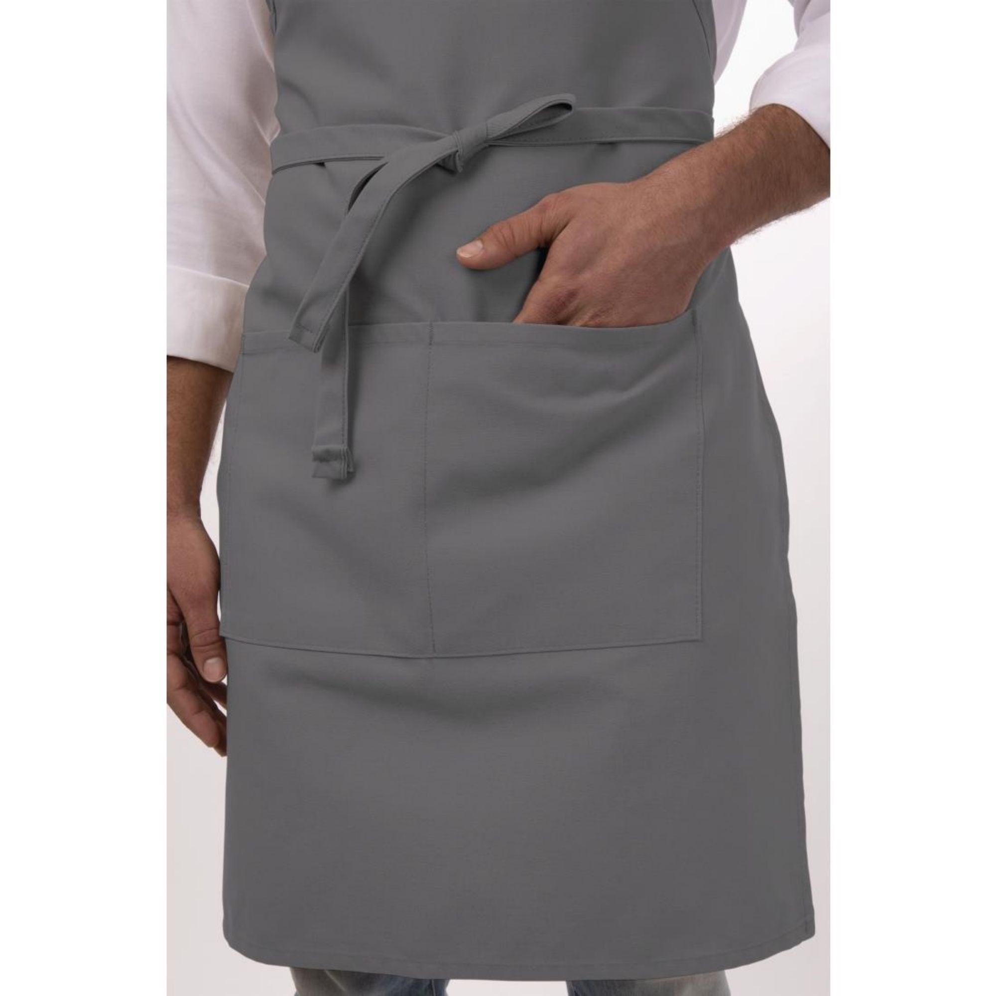 Picture of Chef Works Bib Apron Grey
