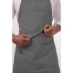Picture of Chef Works Bib Apron Grey - B192