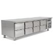 Picture of BLIZZARD 8 Drawer Low Height 650mm Snack Counter 420L - SNC4-DRW