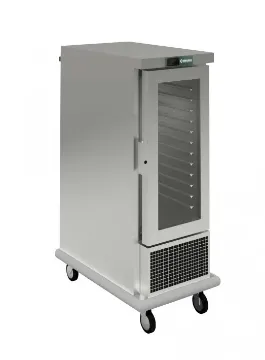Picture of Emainox 12 Glass Door Slimline Mobile Refrigerated Holding Cabinet