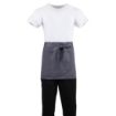 Picture of Whites Short Bistro Apron Charcoal - B157