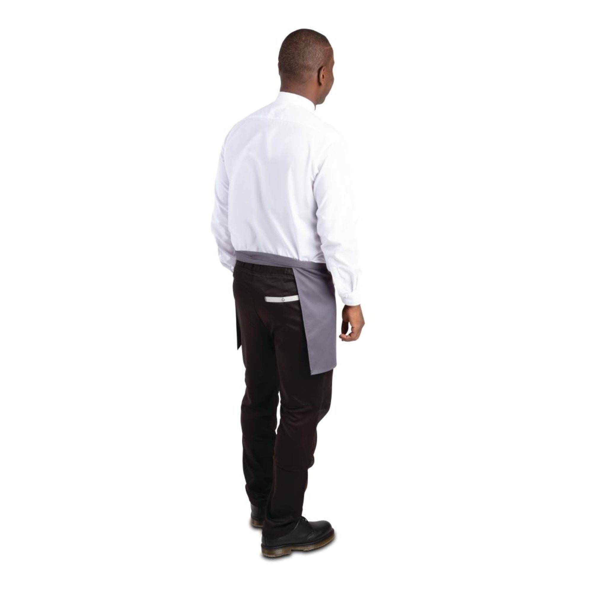 Picture of Whites Short Bistro Apron Charcoal