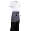 Picture of Whites Short Bistro Apron Charcoal - B157