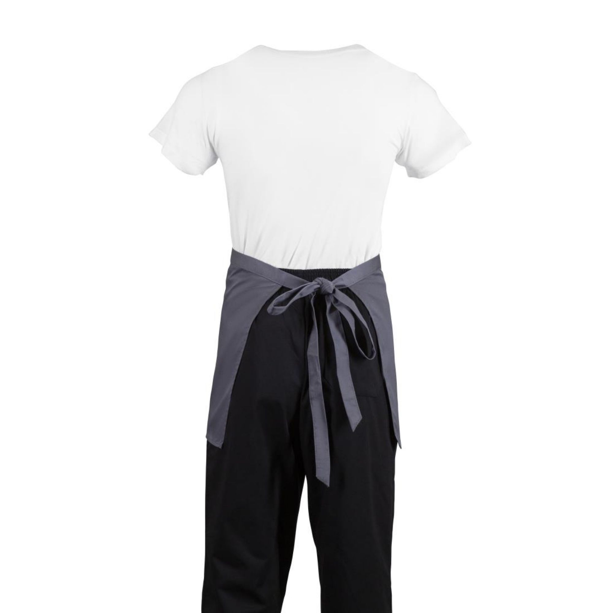 Picture of Whites Short Bistro Apron Charcoal