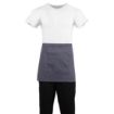 Picture of Whites Short Bistro Apron Charcoal - B157