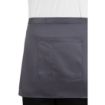 Picture of Whites Short Bistro Apron Charcoal - B157