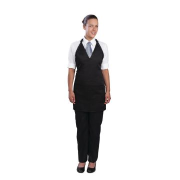 Picture of Chef Works Tuxedo Bib Apron Black