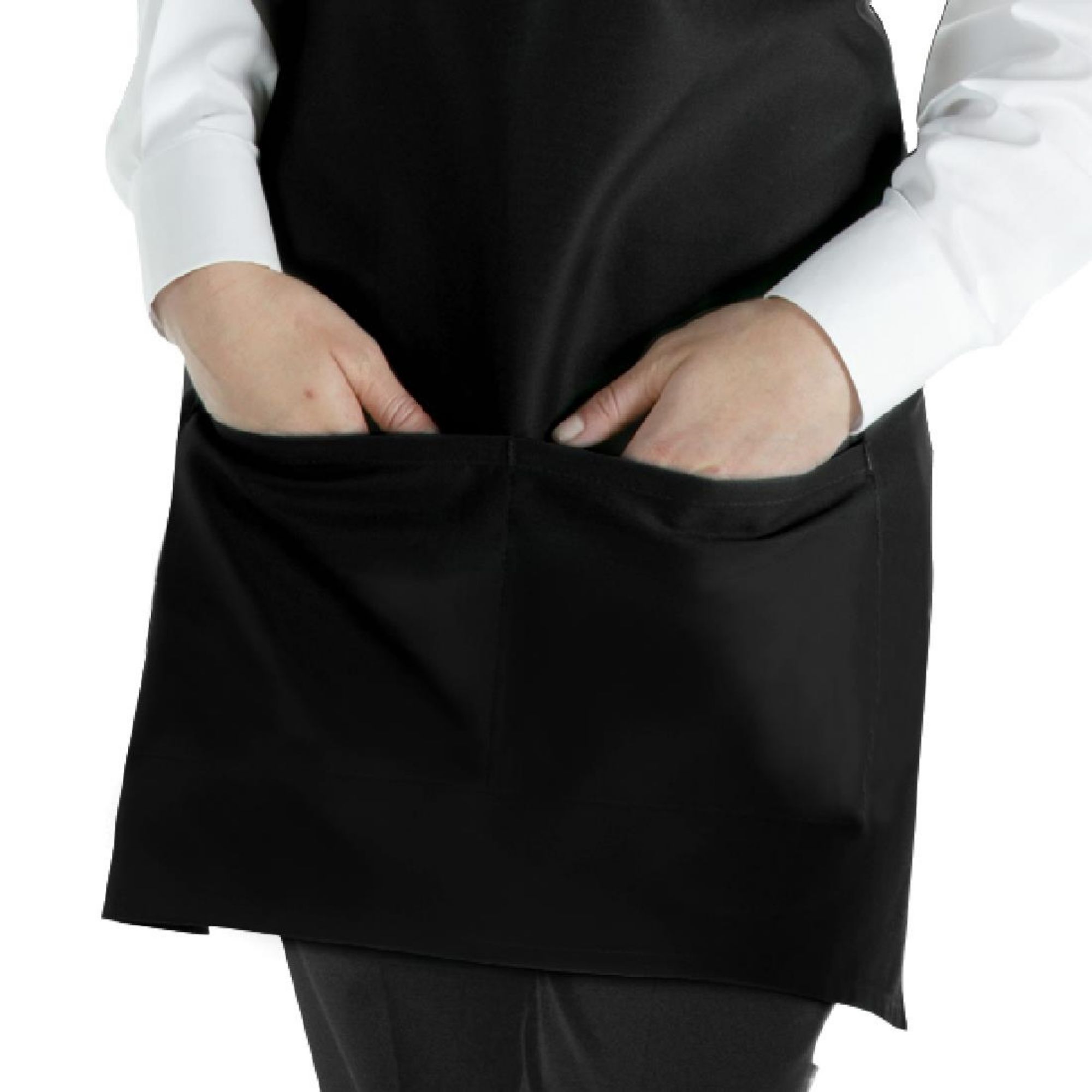 Picture of Chef Works Tuxedo Bib Apron Black