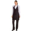 Picture of Chef Works Tuxedo Bib Apron Black - A709