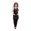 Picture of Whites V Neck Service Apron Black - B128